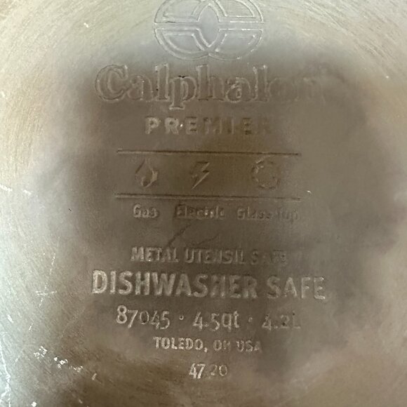 Calphalon Premier Space Saving Hard Anodized Nonstick 4.5 Qt Soup Pot - Picture 3 of 3